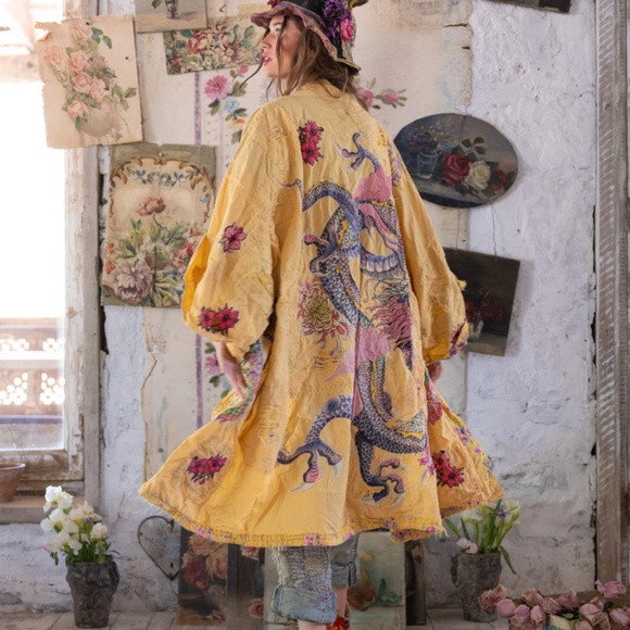 🐉NWT MAGNOLIA PEARL Dragon Romani Kimono🐉 - Picture 9 of 12